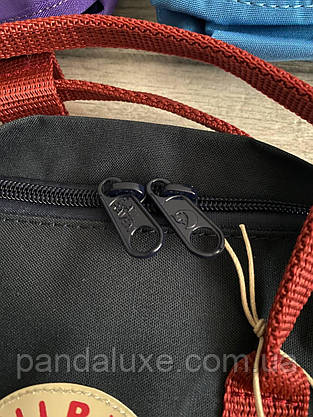 Рюкзак стильний Fjallraven Kanken Classic 16л чорний, фото 6