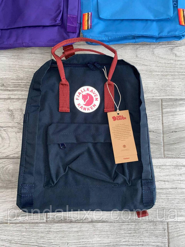Рюкзак стильний Fjallraven Kanken Classic 16л чорний, фото 1