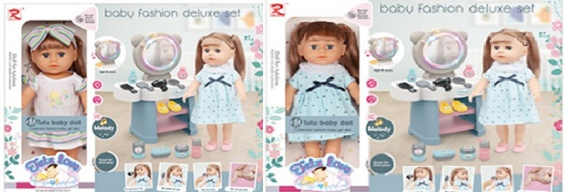 Лялька 82850/82851 з трюмо на батарейках 2 види, фото 1