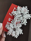 Сніжинки резинки заколки Бантики Сніжинка Снежинка Новорічні резиночки 75 грн за 1 шт, фото 2