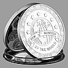 Сувенірна монета "Сімь чудес світла". силер, фото 2