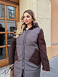 Жіноча тепла зимова куртка великого розміру новинка 2024, фото 2