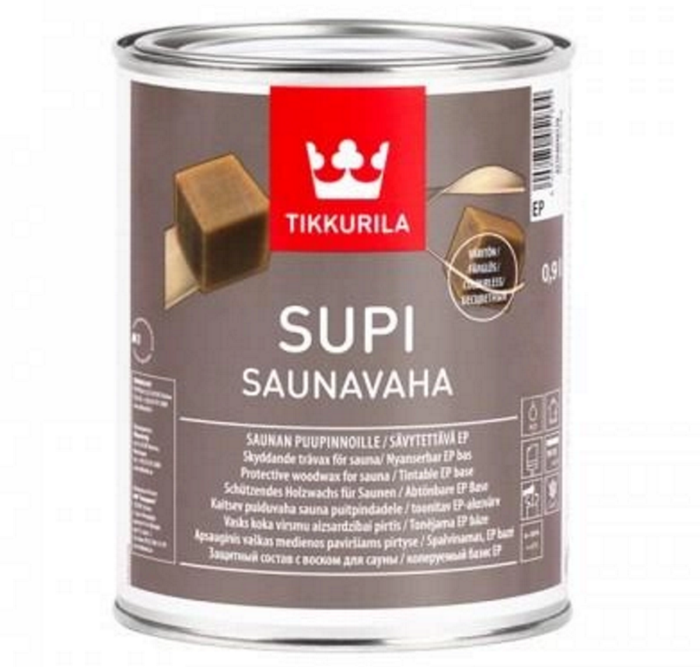 Supi Saunavaha, пропитка для вологих приміщень з натуральним воском, EP, TIKKURILA
