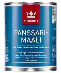 Фарба антикорозійна для металічних дахів TIKKURILA Panssarimaali алкідна напівглянцева, С, 0,9л