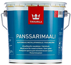 Фарба антикорозійна для металічних дахів TIKKURILA Panssarimaali алкідна напівглянцева, С, 2,7л
