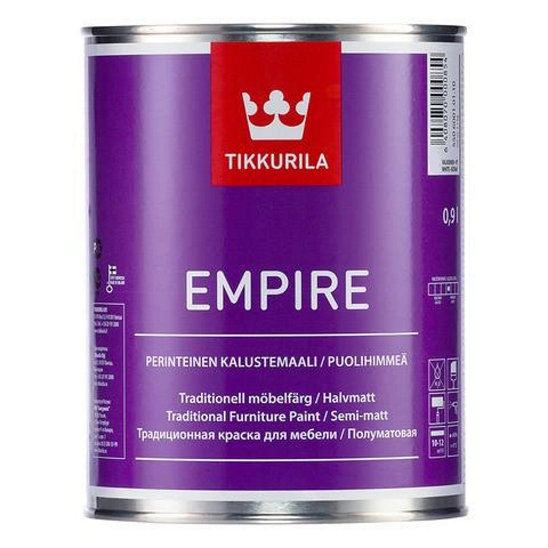 Універсальні емалі Empire, напівматова алкідна емаль TIKKURILA