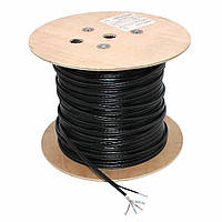 Сетевой кабель витая пара для наружных работ с проволокой Уличный UTP кабель для интернета Бухта 305 метров