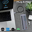 USB-C хаб 10-в-1 Promate Gegahub-5G Grey (gegahub-5g), фото 6