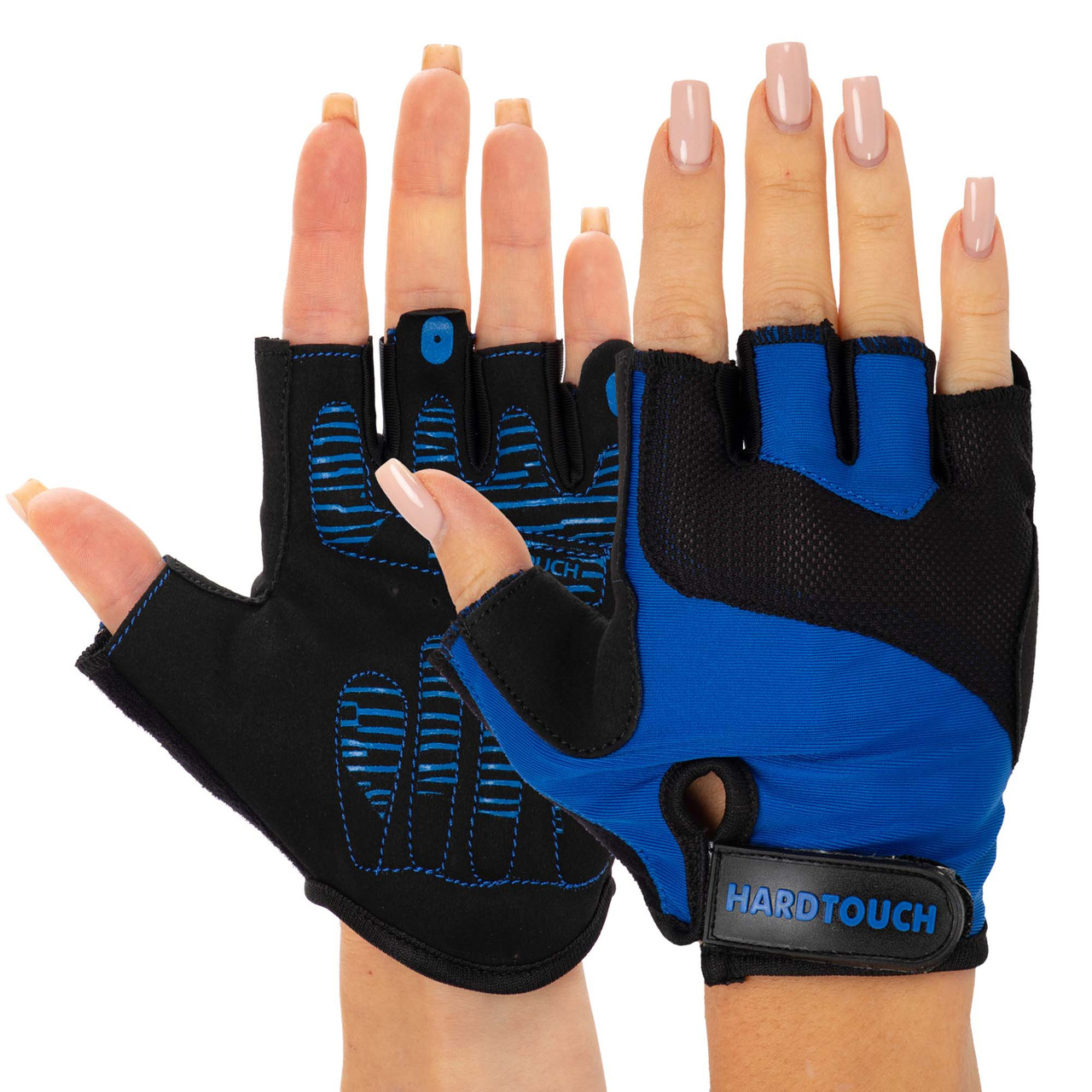Рукавиці для фітнесу та тренувань HARD TOUCH BC-8082 розмір S, сині, фото 1