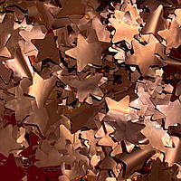 Конфеті зірочки рожеве золото 20 мм, 50 грамів (Китай)