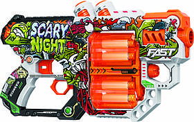 Іграшковий пістолет мех. з подвійним барабаном та м'як. набоями (12 шт.) (Ніч Страху)(31.5 х 18.5см)