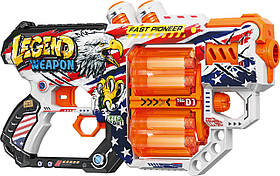 Іграшковий пістолет мех. з подвійним барабаном та м'як. набоями(12 шт.)(Легенда Зброї)(31.5 х18.5см)
