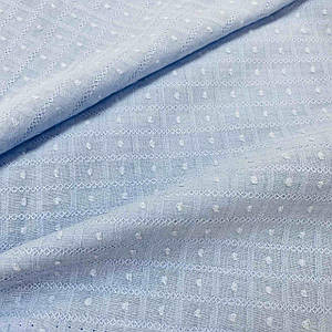 Батист, колір блакитний, ширина 140 см