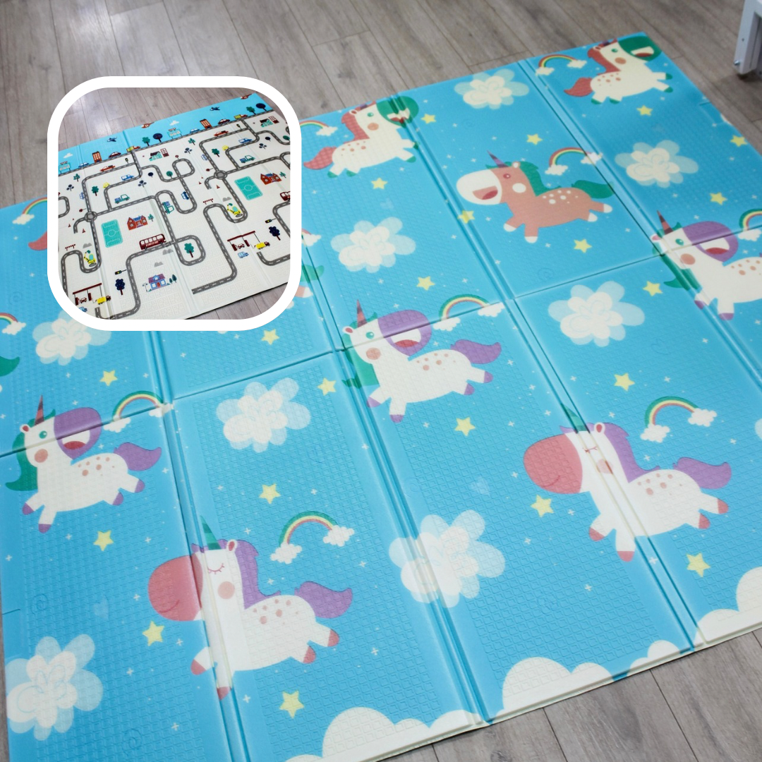 Термокилимок складний 200 Carrello XPE 200*180 см, Єдиноріжка, фото 1