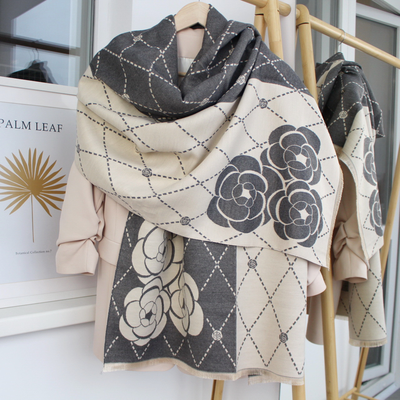 Кашеміровий шарф "Ромб" Cashmere 102013
