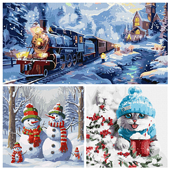 Картина за номерами Новий рік