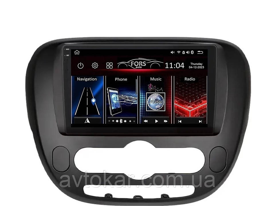 Штатна магнітола FORS.auto FS 2 PRO для Kia Soul (2+32Gb, 9" 2013-2019