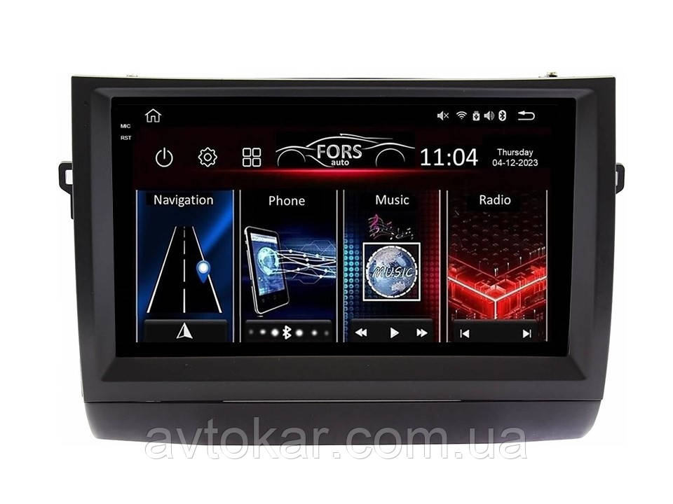Штатна магнітола FORS.auto FS 6 MAX для Toyota Prius (6+128Gb, 9" 2002-2009