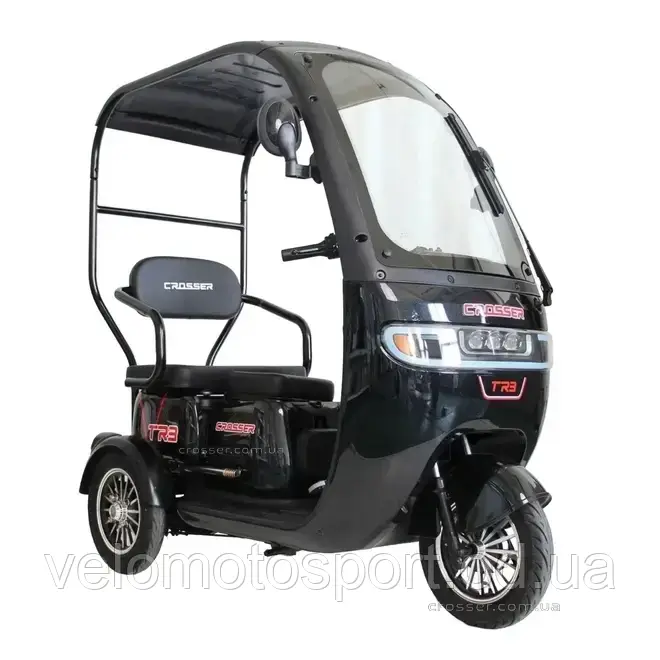 Електроскутер триколісний Crosser TR3 800W 20AH