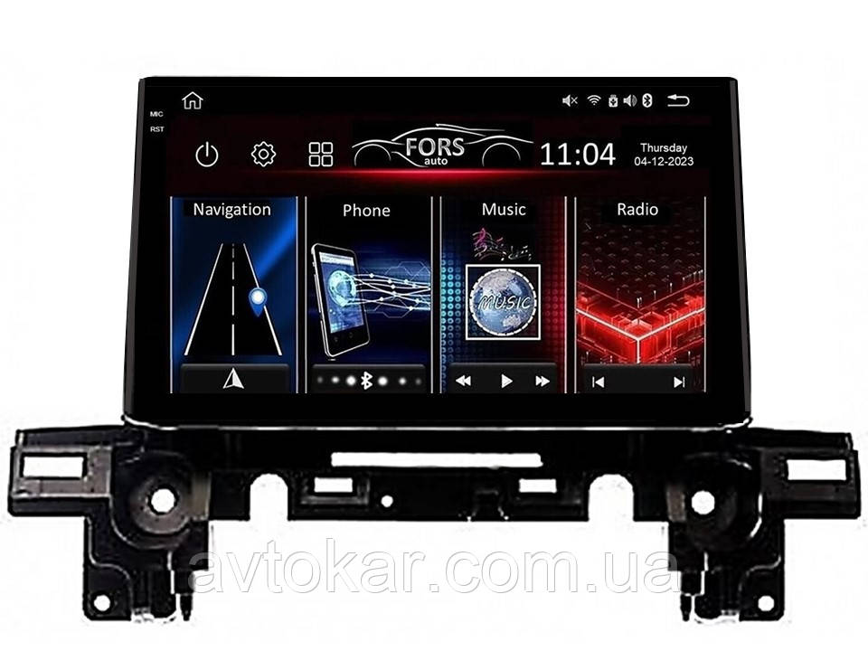 Штатна магнітола FORS.auto FS 4 PRO для Mazda CX-5 (4+64Gb, 9" 2018+