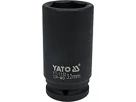 Головка торцева ударна 6-гранна 3/4" глибока 90 мм YATO 32 мм