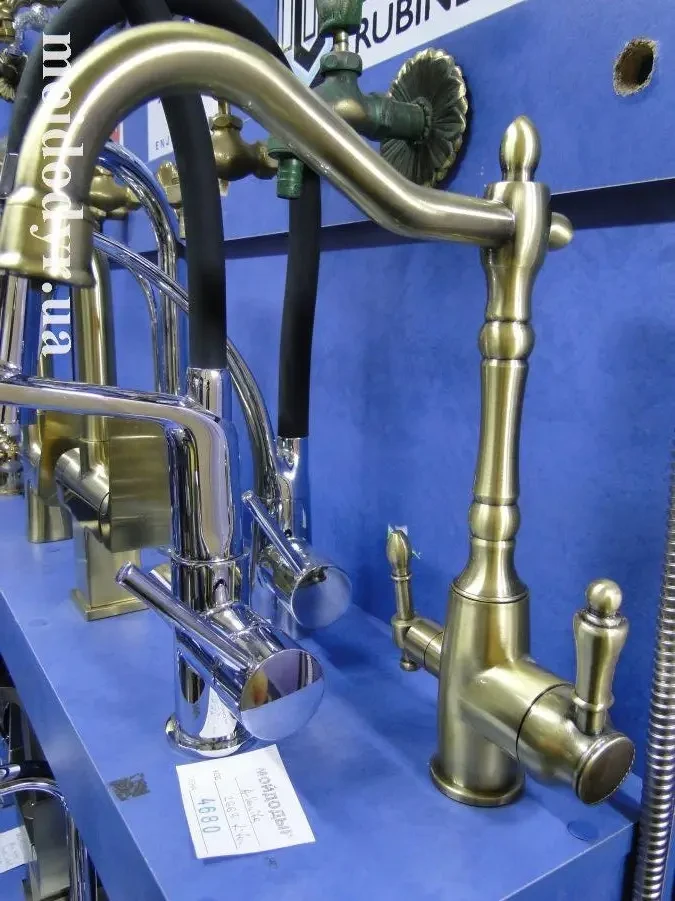 Змішувач для кухні з каналом питної води  латунь (фабричний дефект)