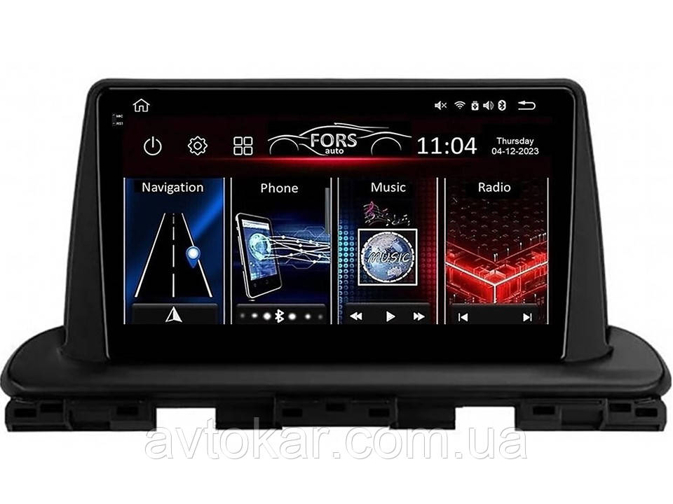 Штатна магнітола FORS.auto FS 2 PRO для Kia Cerato (2+32Gb, 9" 2018-2021