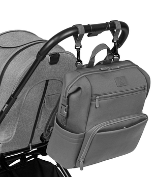 Сумка на візок, рюкзак для мам Lionelo Cube Grey сіра