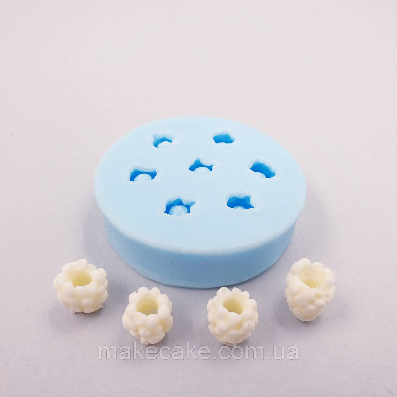 Силіконовий молд 3д Ягоди малина маленька — 7 шт., фото 1