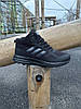 Зимові чоловічі кросівки Adidas Terrex Black чорні високі з хутром Адідас Терекс Гортекс текстильні теплі зима, фото 4