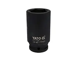 Головка торцева ударна 6-гранна 3/4" глибока 90 мм YATO 34 мм