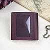 Міні гаманець шкіряний з гравіюванням ручної роботи 10,2x10x1,5 см, фото 5