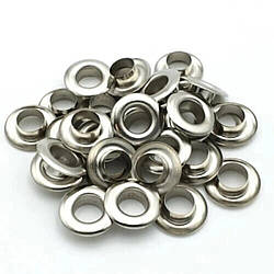 Блочка - Люверс з нержавіючої сталі №2 D4мм 1000шт. Нікель