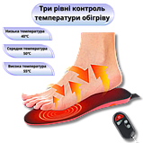 Електро устілки з підігрівом на пульті BG2 Бездротові устілки (2100 мAh) XL 40-45р, фото 3