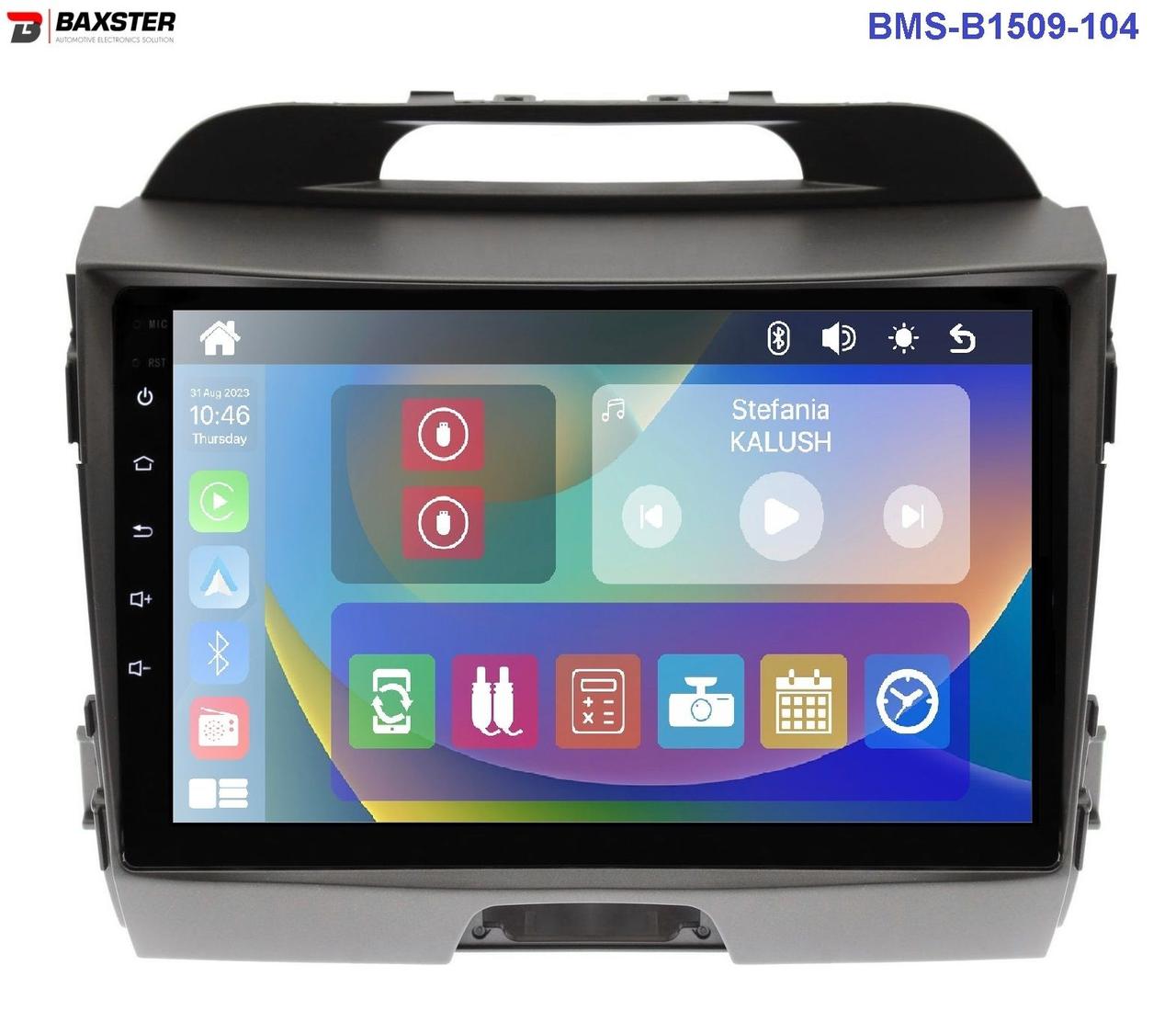 Штатна магнітола Baxster BMS-B1509-104 KIA Sportage 10-16