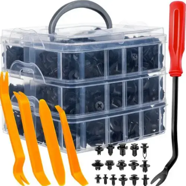 Універсальний набір кліпс для обшивки авто  Iso Trade Xtrobb 24297  - 620 елементів, фото 1