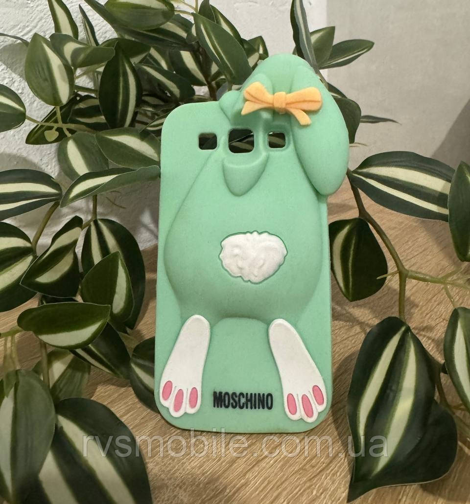 Силіконовий чохол Samsung S3 - Violetta Rabbit (Заєць), Ментоловий, фото 1