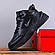 SALE Зимові кросівки Nike M2k Tekno з хутром повністю чорні, фото 4