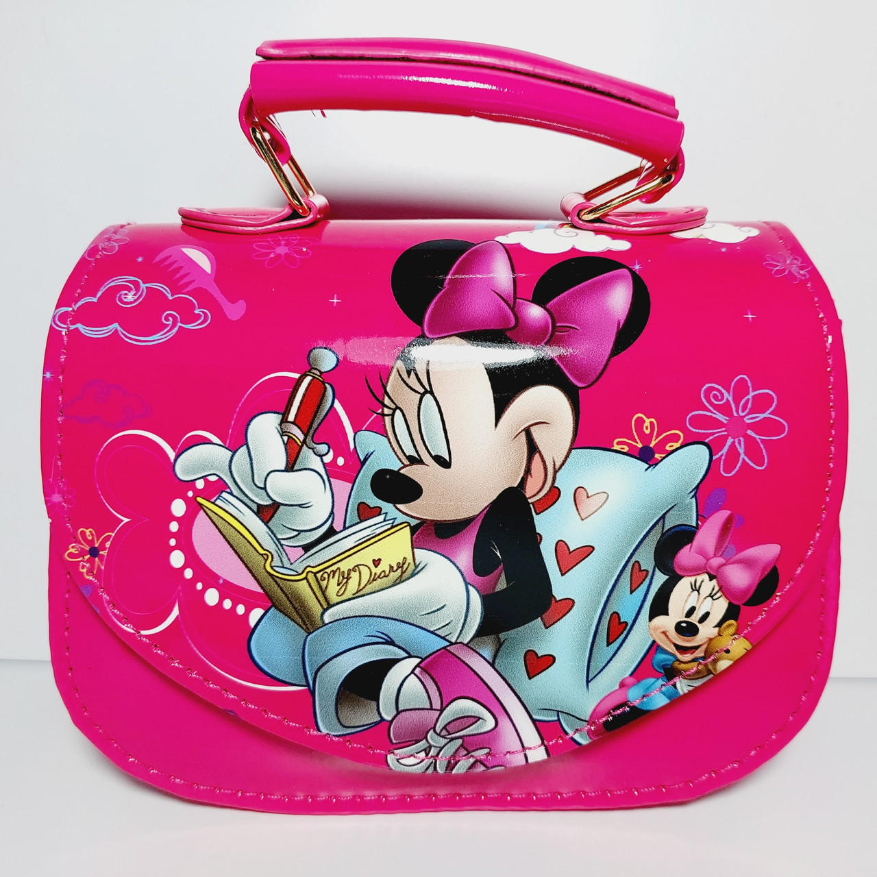 Дитяча лакова сумочка малинова Мікі 887, фото 1