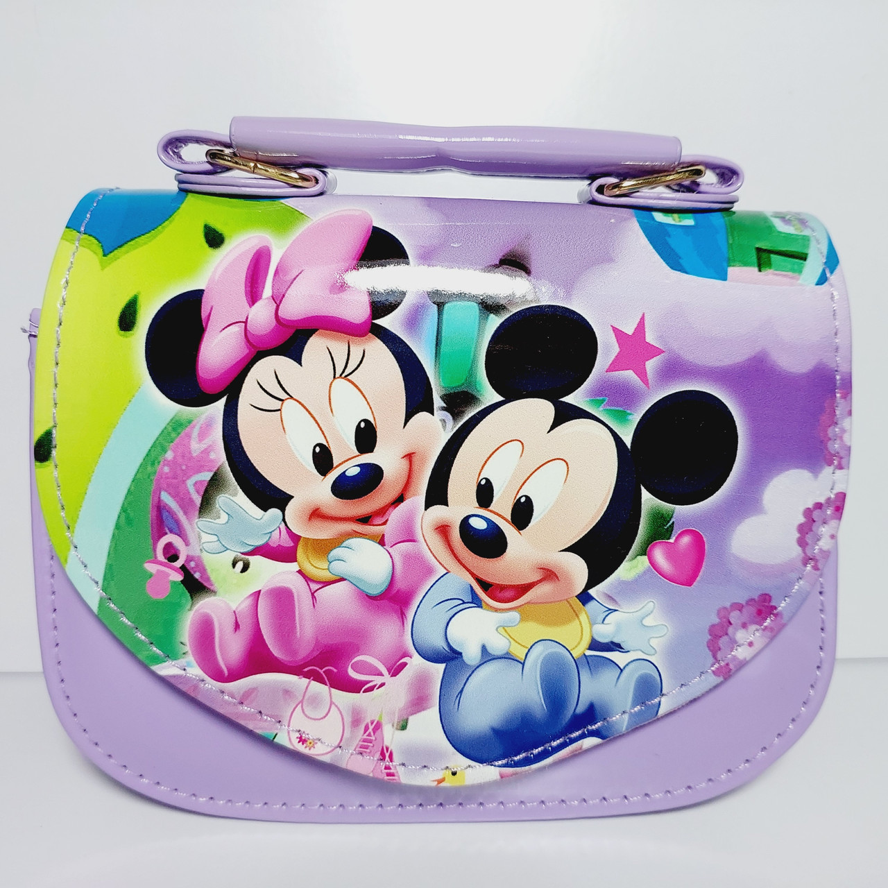 Дитяча лакова сумочка бузкова Мінні 887, фото 1