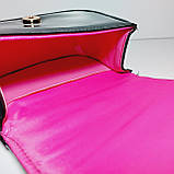 Дитяча лакова сумочка з респіратором чорна 912, фото 6