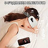 Масажер для очей Розумна маска від втоми з тепловою вібрацією і музикою Bluetooth Біла, фото 7