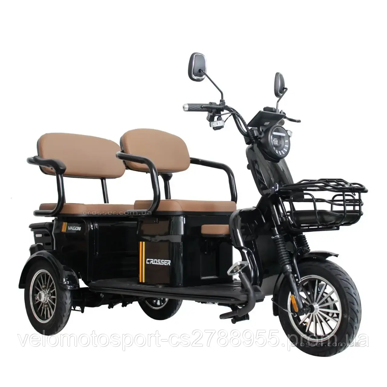 Електроскутер триколісний Crosser TR4 VAGON 800W 20AH