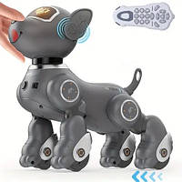 Дитяча іграшка робот собака на пульті управління для хлопчиків з керування голосом та великим набором функцій