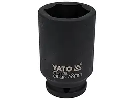 Головка торцева ударна 6-гранна 3/4" глибока 90 мм YATO 38 мм