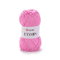 YarnArt ETAMIN (Етамін) № 436 рожевий (Пряжа акрилова, нитки для в'язання)