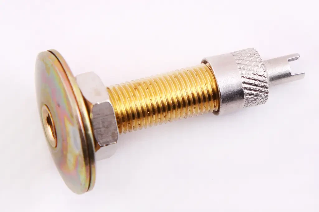 Штуцер для камери ремонтний метал 27 мм (метал ковпачок), фото 1