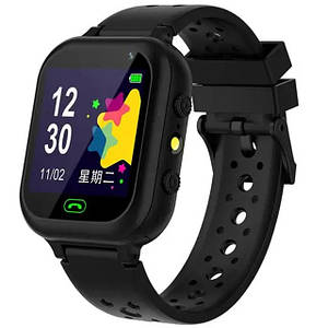 Дитячий розумний смарт-годинник з GPS Smart baby watch Q15 з камерою прослуховуванням сім-карткою Чорний