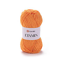 YarnArt ETAMIN (Етамін) № 446 яскраво-оранжевий (Пряжа акрилова, нитки для в'язання)