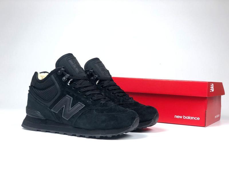 РОЗПРОДАЖ! ЗИМОВІ кросівки черевики New Balance 574 замшеві з хутром
